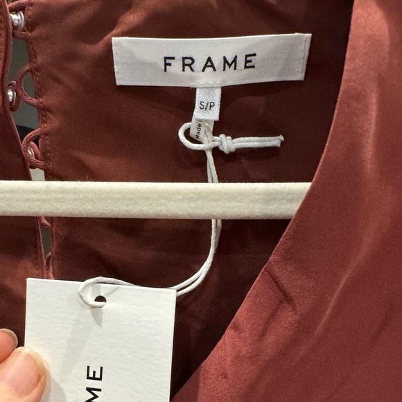 Frame Silk Blouse in Sable - Picture 6 of 7